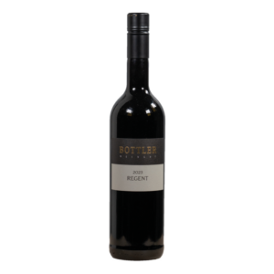 Regent in dunkler Bordeaux-Flasche mit Schwarzer Verschlusskapsel
